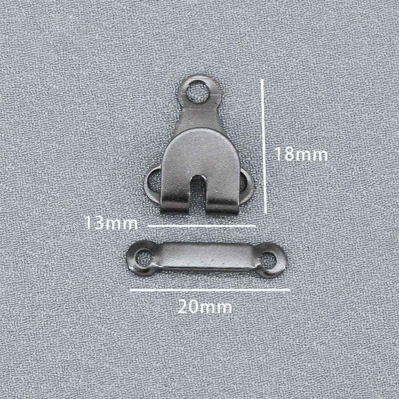 High Quality Brass Buttons Metal Buckles Trousers Hook And Bar For Pants-44