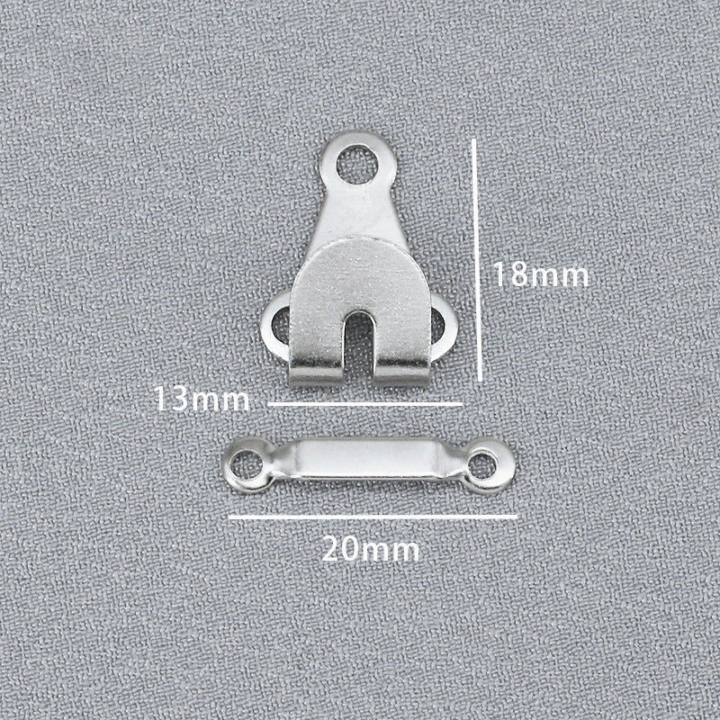 High Quality Brass Buttons Metal Buckles Trousers Hook And Bar For Pants-44