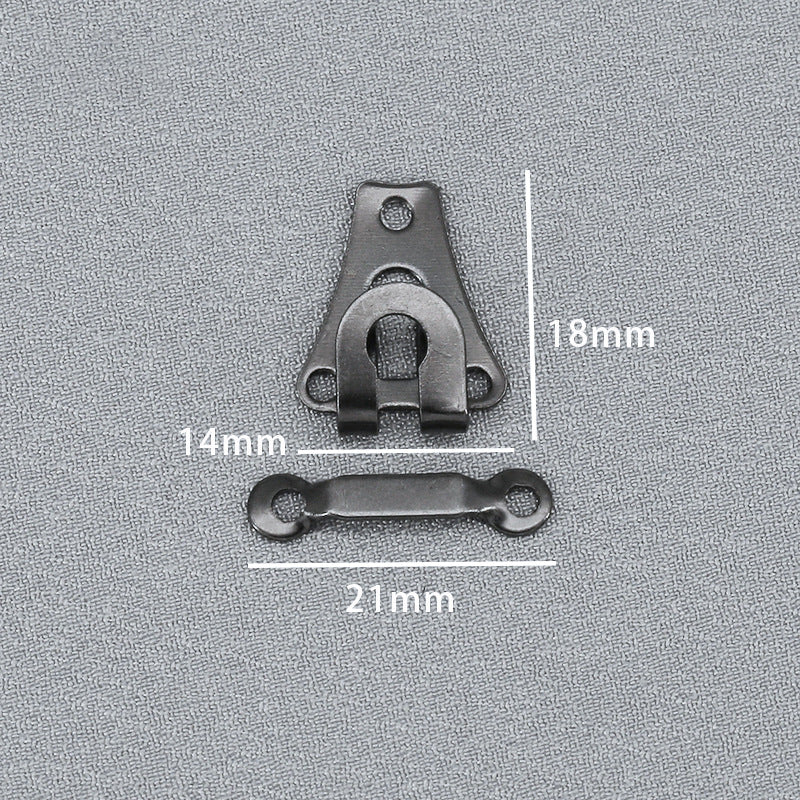 High Quality Brass Buttons Metal Buckles Trousers Hook And Bar For Pants-44