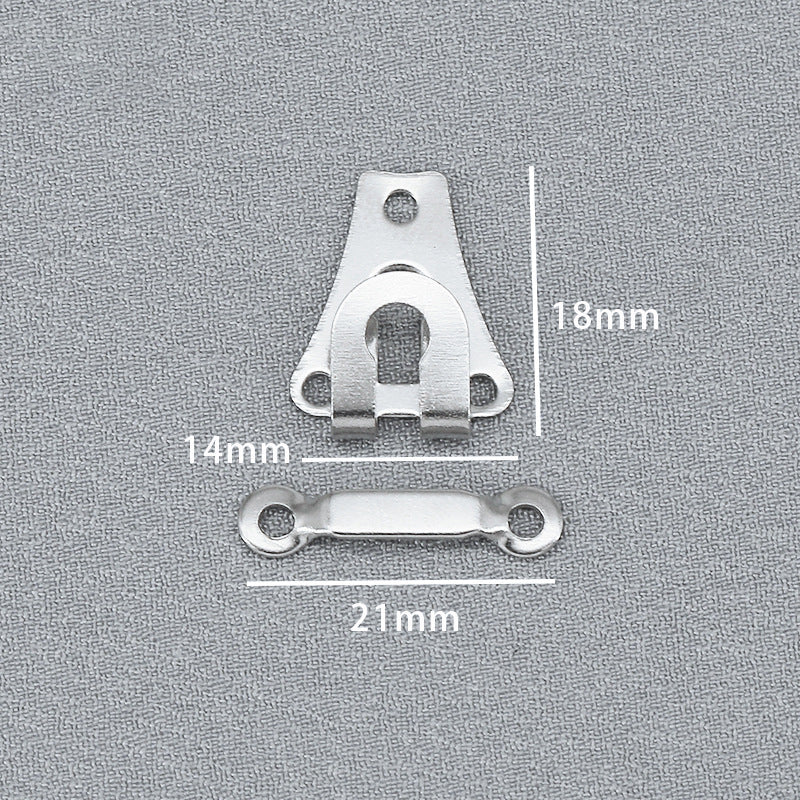 High Quality Brass Buttons Metal Buckles Trousers Hook And Bar For Pants-44