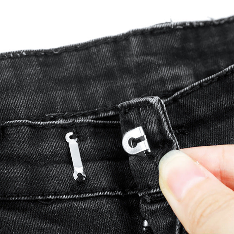 High Quality Brass Buttons Metal Buckles Trousers Hook And Bar For Pants-44