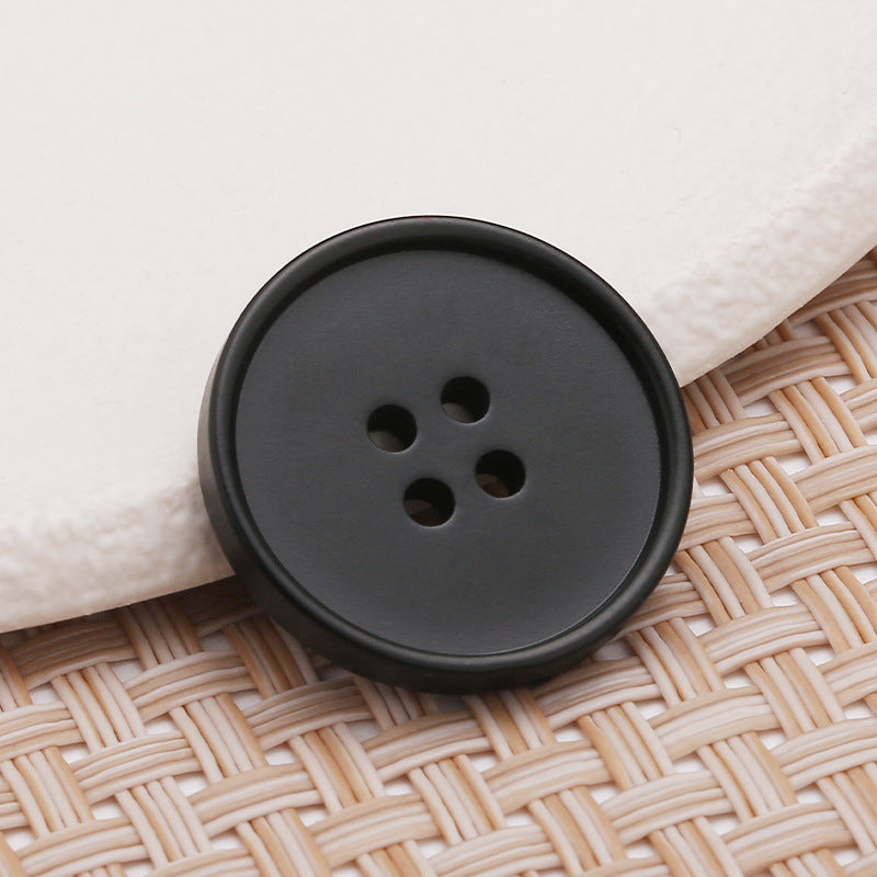 Resin Round Pattern Four-eye Sewing on Garment Buttons Shirt Fabric Storage Box Hand-stitched Clothing Coat Suit Buttons-45