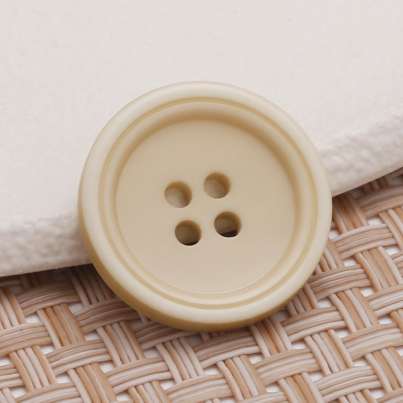 Resin Round Pattern Four-eye Sewing on Garment Buttons Shirt Fabric Storage Box Hand-stitched Clothing Coat Suit Buttons-45