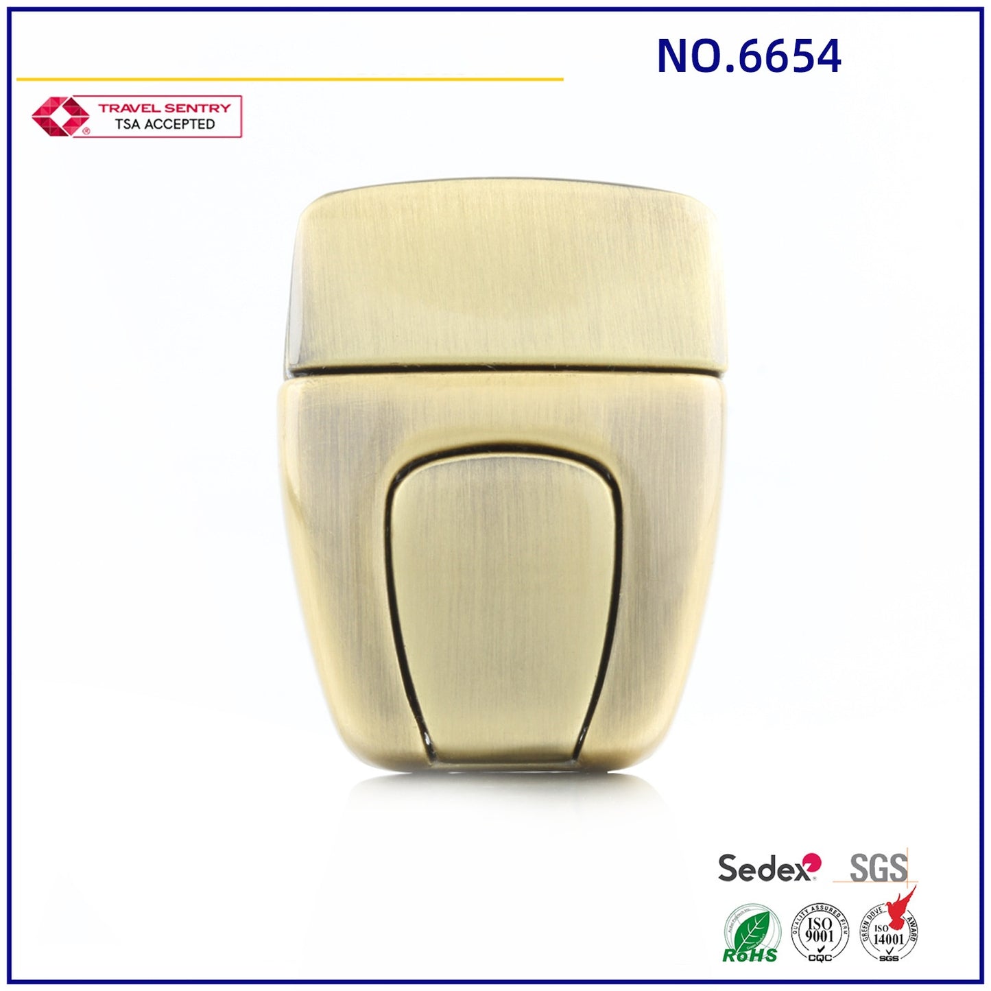Wholesale Bag Metal Decorative Parts Buckle Thumb Press Bag Lock-45