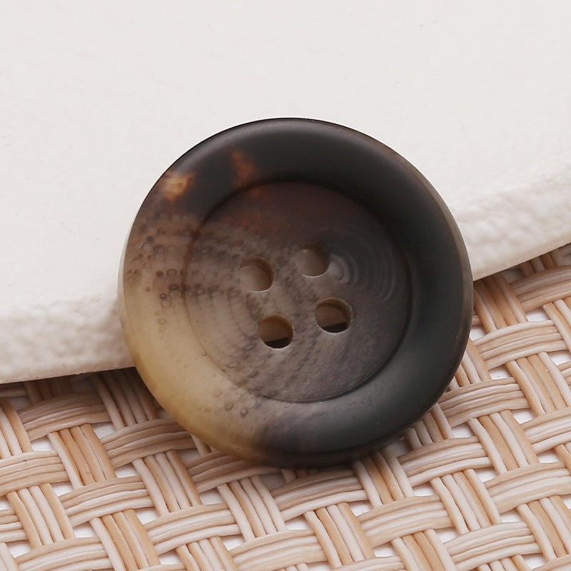 Resin Round Pattern Four-eye Sewing on Garment Buttons Shirt Fabric Storage Box Hand-stitched Clothing Coat Suit Buttons-45