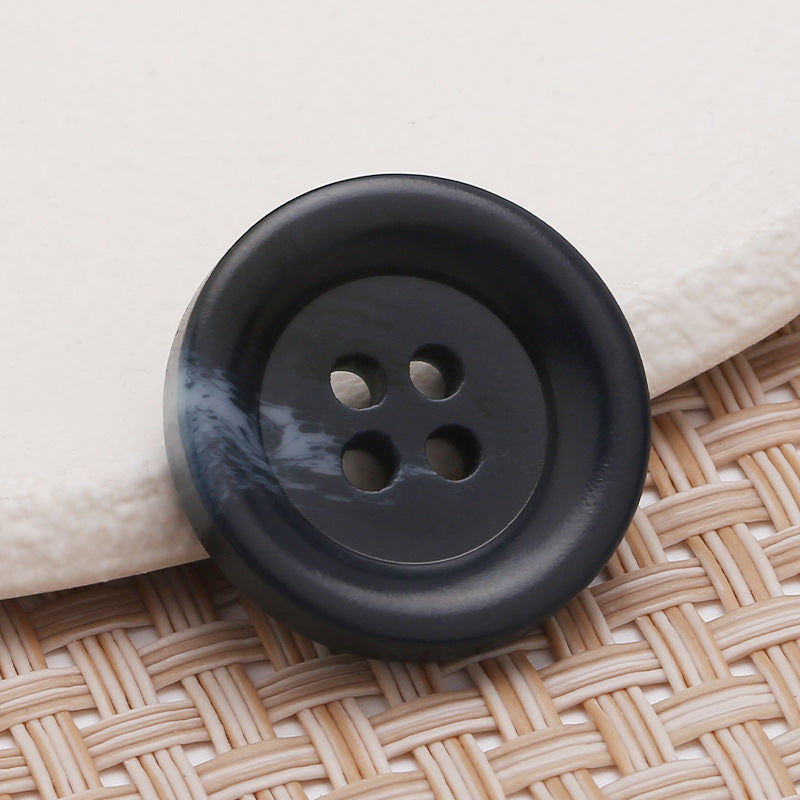 Resin Round Pattern Four-eye Sewing on Garment Buttons Shirt Fabric Storage Box Hand-stitched Clothing Coat Suit Buttons-45