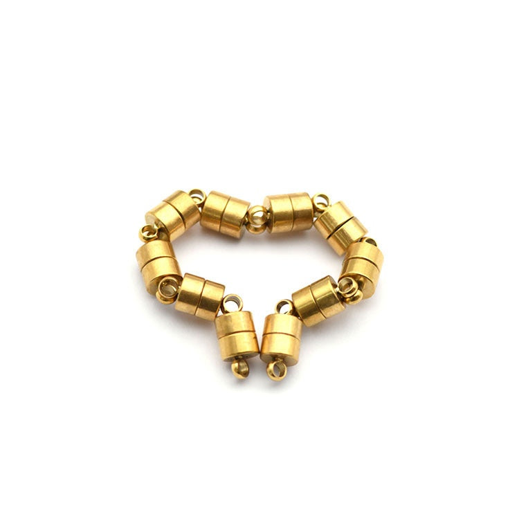 Wholesale Cylindrical Shape Copper Plated Connectors Beaded Bracelet Jewelry Clasp Jewelry Accessories-45