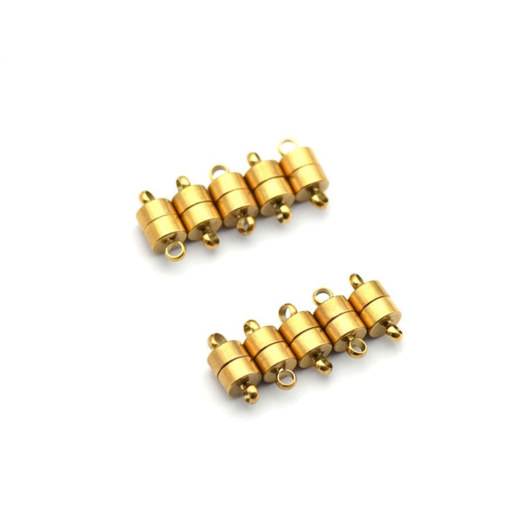 Wholesale Cylindrical Shape Copper Plated Connectors Beaded Bracelet Jewelry Clasp Jewelry Accessories-45