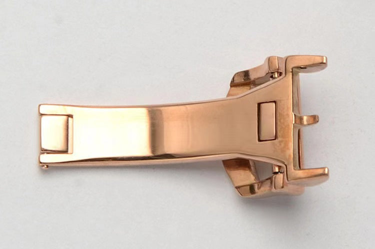 Stainless Steel Buckle Watch Band Glidelock Clasp Micro-adjustment Buckle Pull Button Buckle Silver Folding Safety Clasp