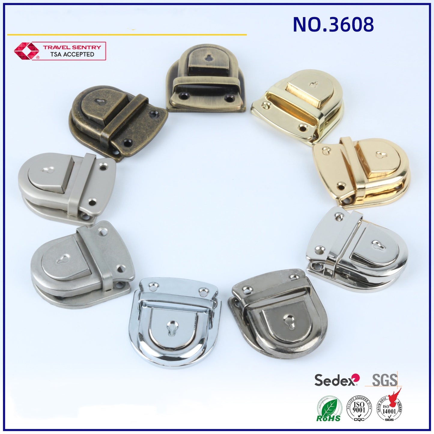 Briefcase Hardware Accessories Bag Clasp-47