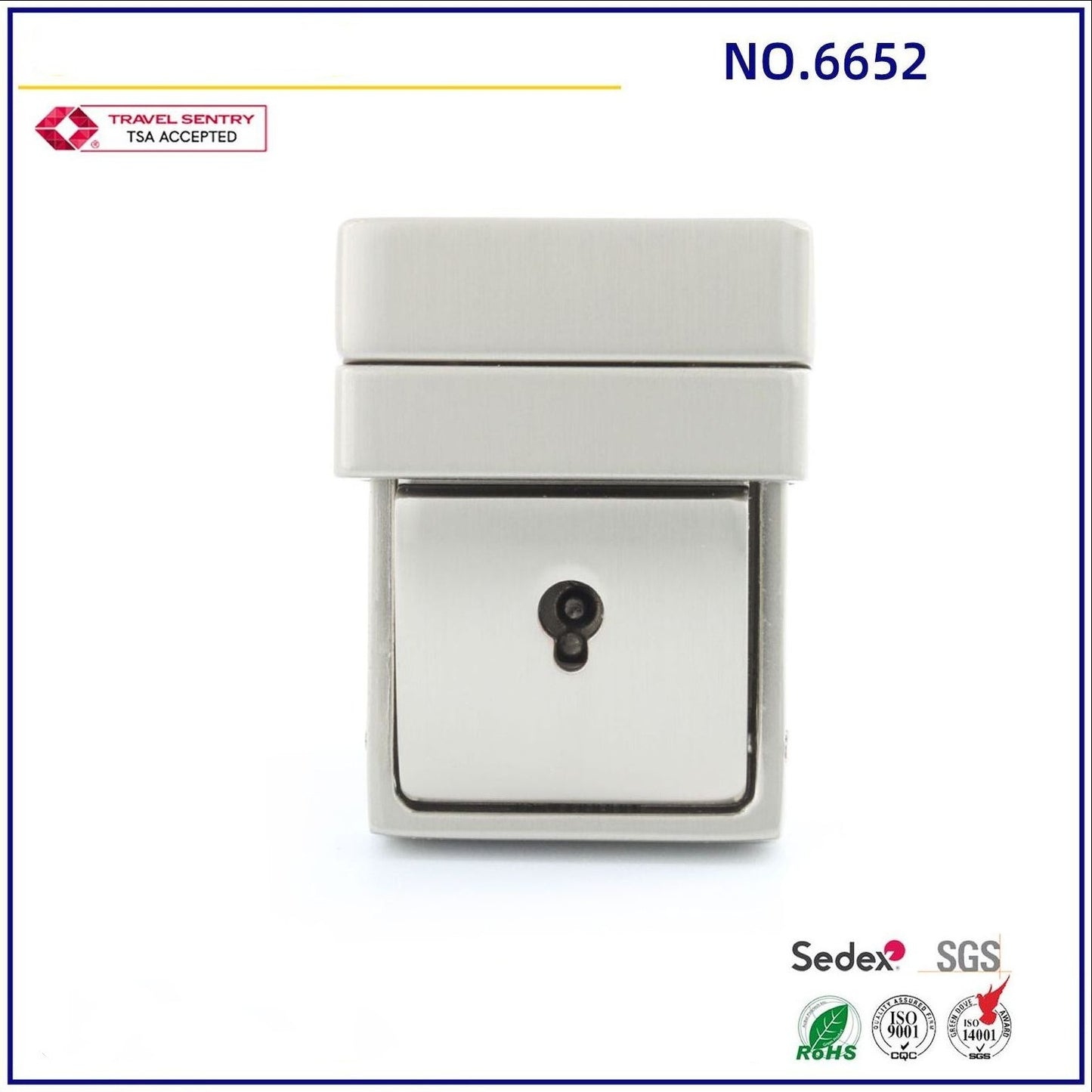 New Design Zinc Alloy Bag Lock Bag Accessory Nickle Color Set Metal Briefcase Lock With Key For Handbags-48
