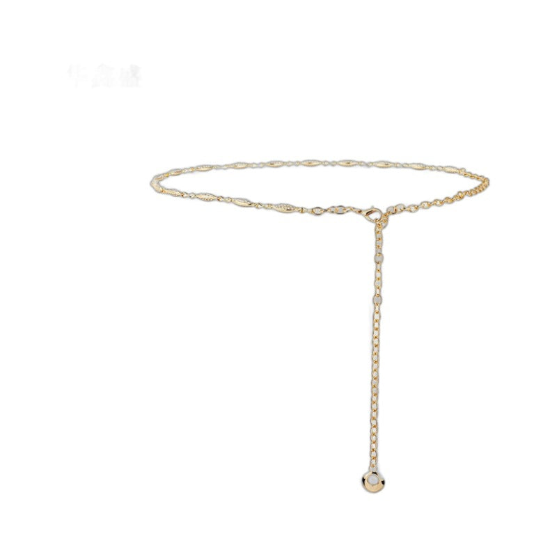 Wholesale Waist Chain Women's Thin Belt Matching Skirt-48
