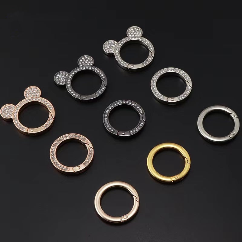 Karwo Direct Manufacturer Metal 32mm Various Color Gate Round Ring Snap Open Hook Spring O Ring-49