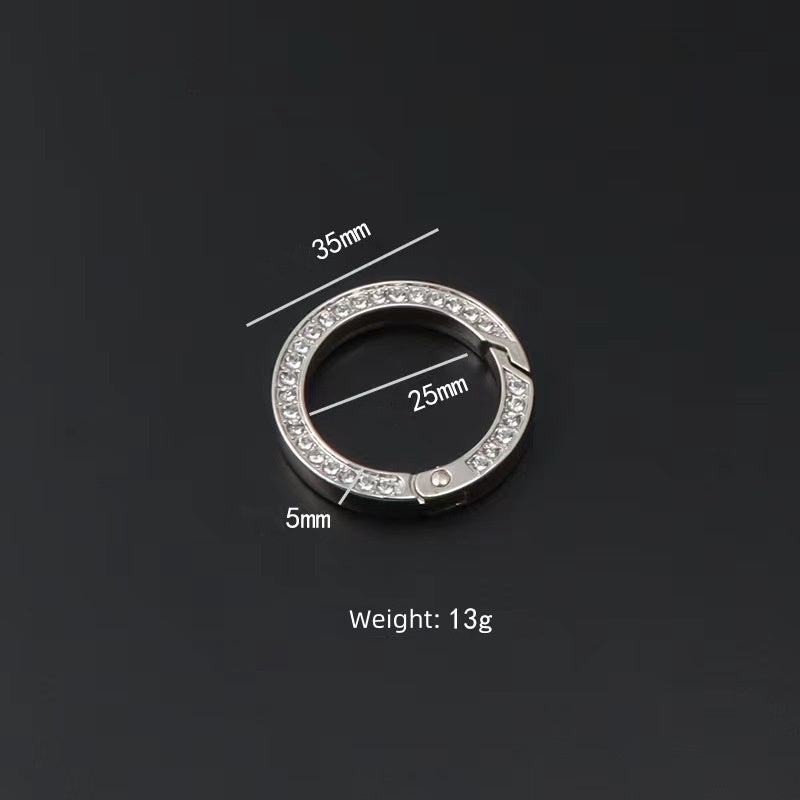 Karwo Direct Manufacturer Metal 32mm Various Color Gate Round Ring Snap Open Hook Spring O Ring-49
