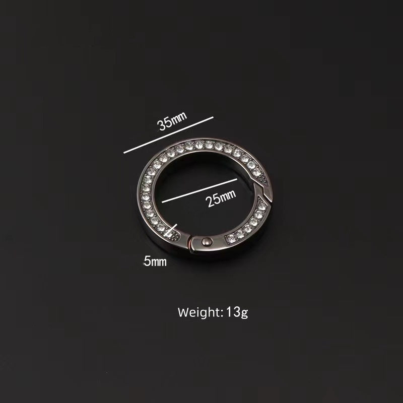 Karwo Direct Manufacturer Metal 32mm Various Color Gate Round Ring Snap Open Hook Spring O Ring-49