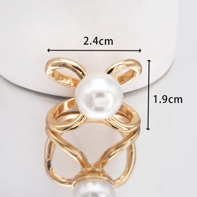 Spot Real Gold Electroplating White Orange Black Enamel Scarf Buckle Cross Bow Scarf Jewelry Scarf Shawl Buckle-49