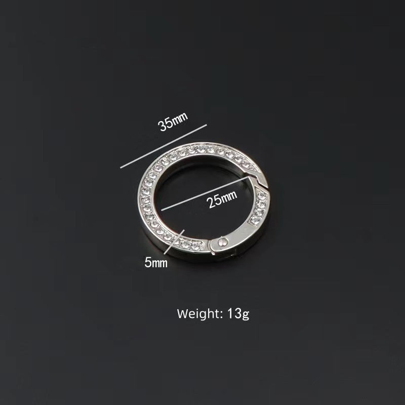Karwo Direct Manufacturer Metal 32mm Various Color Gate Round Ring Snap Open Hook Spring O Ring-49