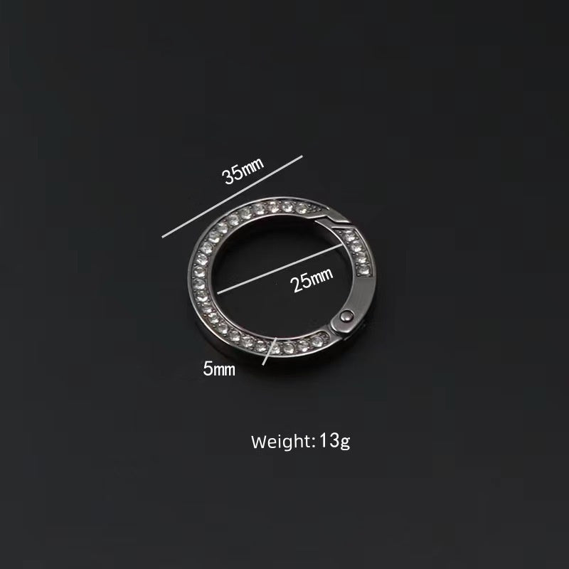 Karwo Direct Manufacturer Metal 32mm Various Color Gate Round Ring Snap Open Hook Spring O Ring-49