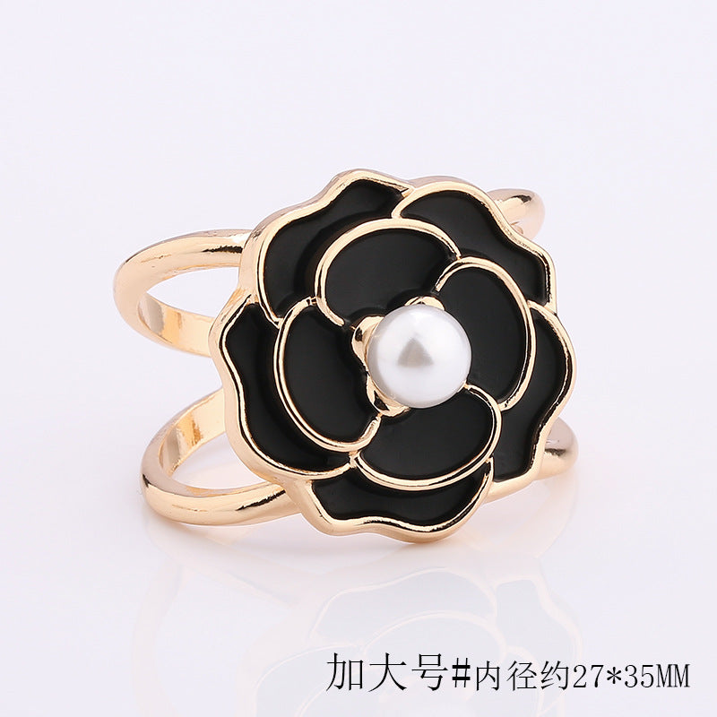 Spot Real Gold Electroplating White Orange Black Enamel Scarf Buckle Cross Bow Scarf Jewelry Scarf Shawl Buckle-49