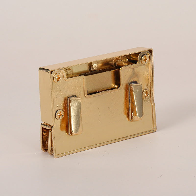 Wholesale Decorative Zinc Alloy Metal Push Lock Logo Custom Closures Bag Press Handbag Lock Hardware For Bags-49