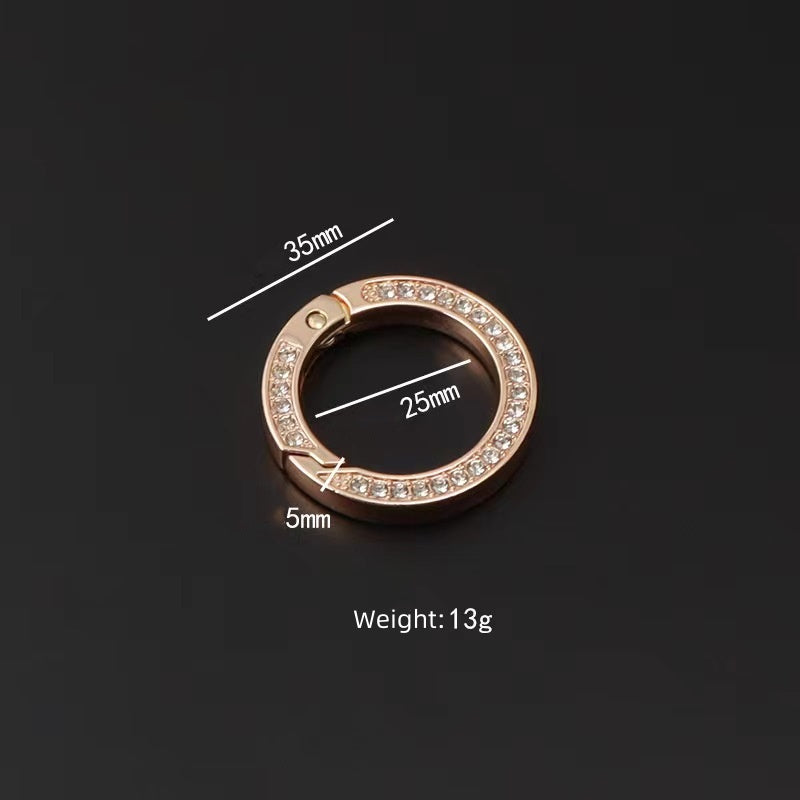 Karwo Direct Manufacturer Metal 32mm Various Color Gate Round Ring Snap Open Hook Spring O Ring-49