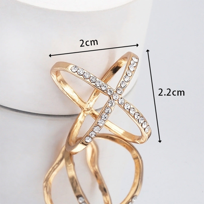 Spot Real Gold Electroplating White Orange Black Enamel Scarf Buckle Cross Bow Scarf Jewelry Scarf Shawl Buckle-49
