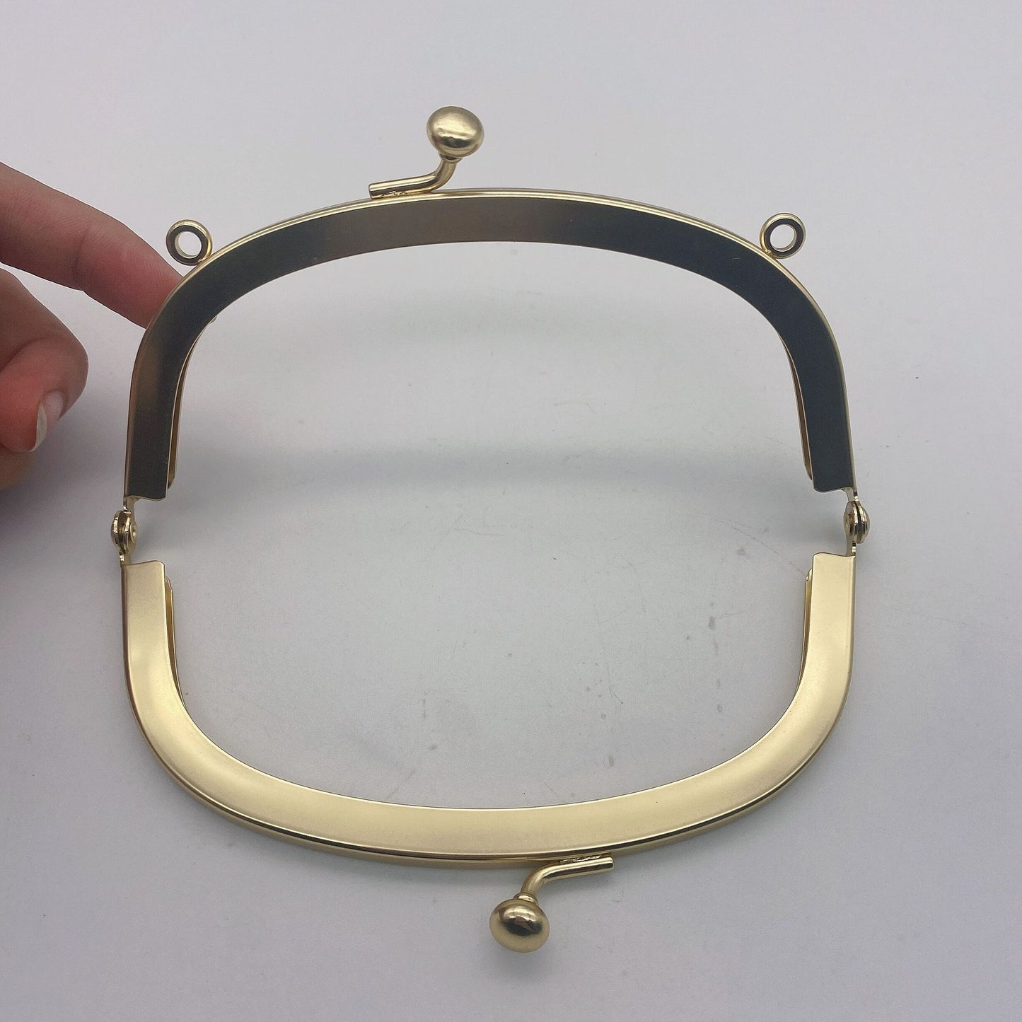 Antique brass Half Round Purse Frame 17*7.5cm with Lock for Elegant Purses-88