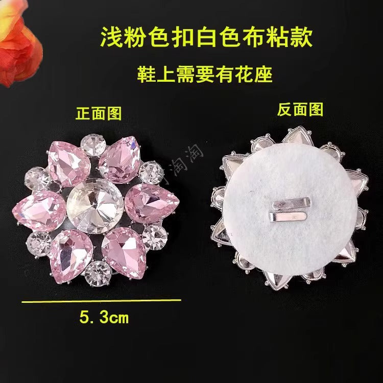 High Quality Metal Crystal Shoe Clips Rhinestone Shoe Accessories Decoration-149