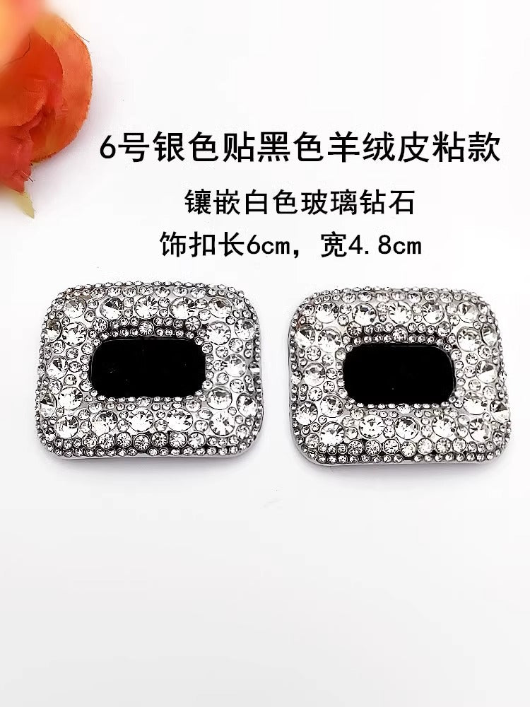 Shiny Crystal Shoe Buckle Metal Buckle for for Women's Shoe-4