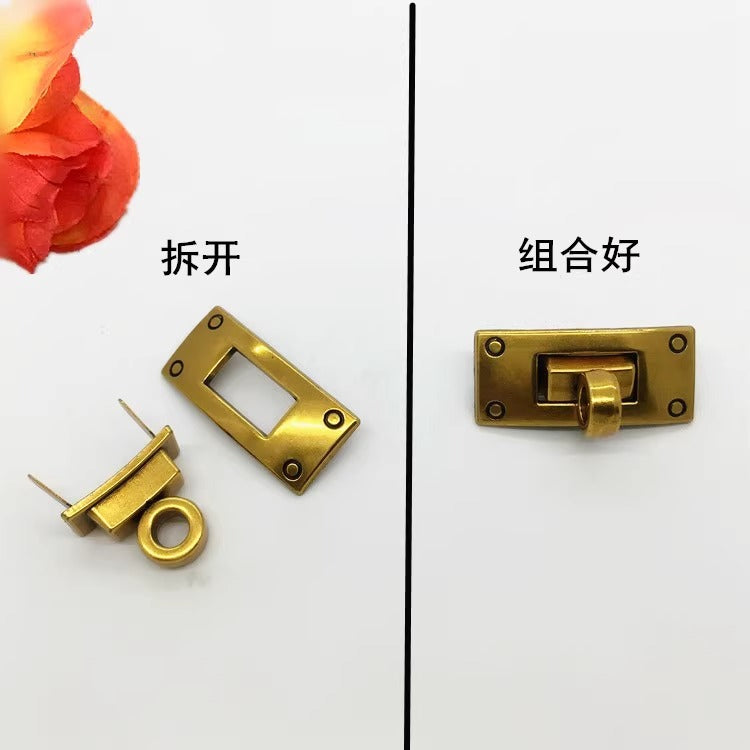 Wholesale Fashion shoes Hardware Accessories Lock for Metal shoes Lock Twist Lock-53