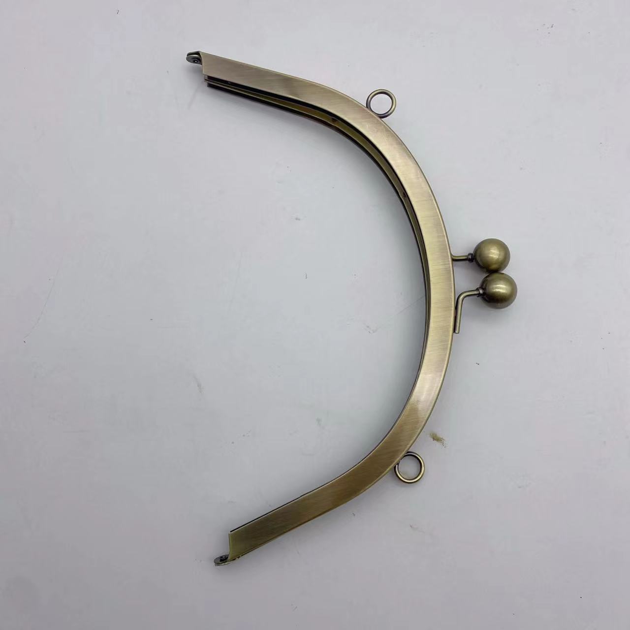 Antique Brass Half Round Purse Frame 17*7.5cm with Lock for Elegant Purses-60