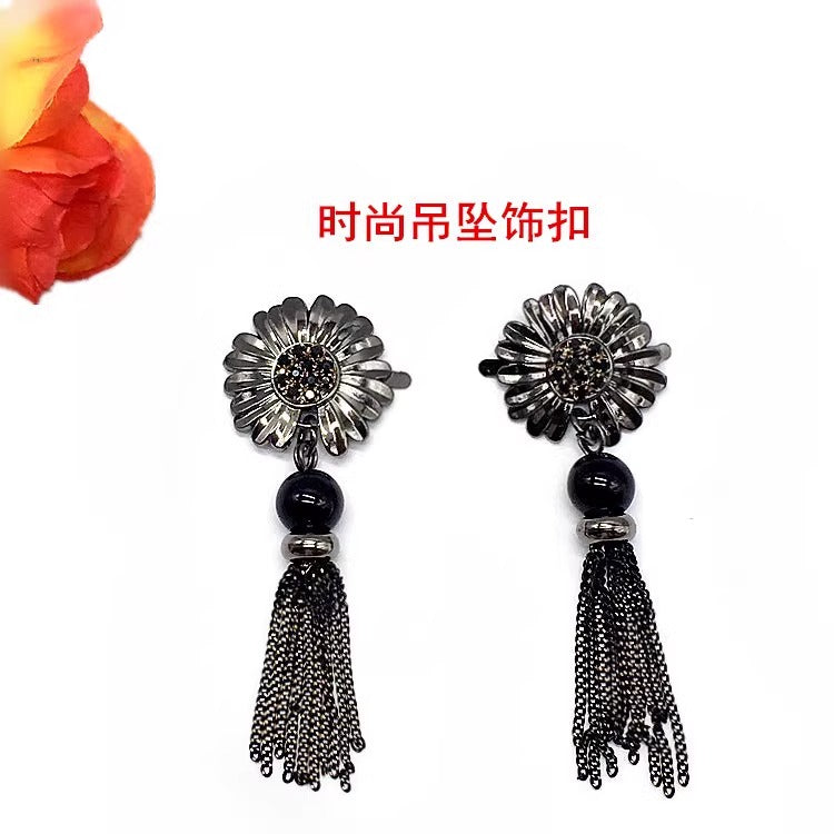 Tassel pendant shoe buckle for ladies boots-127