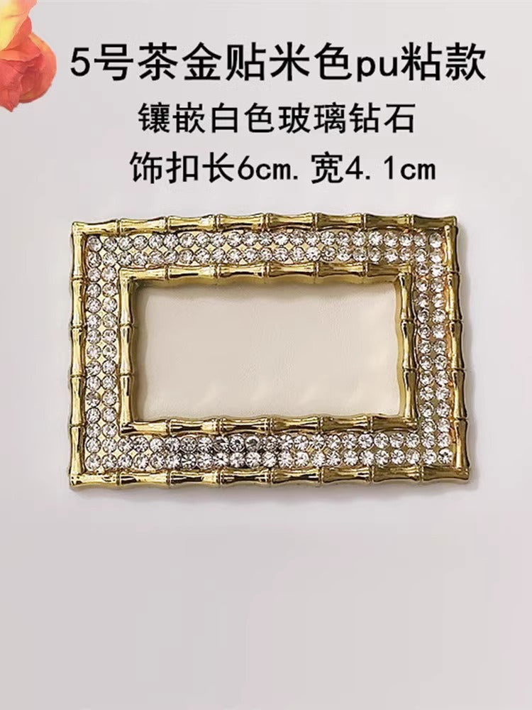 Wholesale Custom Large Rhinestone Buckles Crystal Shoe Clip Brooch with Floral Decorations for Shoes-58