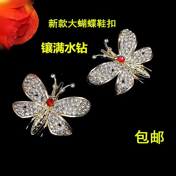 Personalized Diamond Animal Bee shoes buckle Insect Series Jewelry \Women Accessories Fashion Jewelry shoes buckle-93