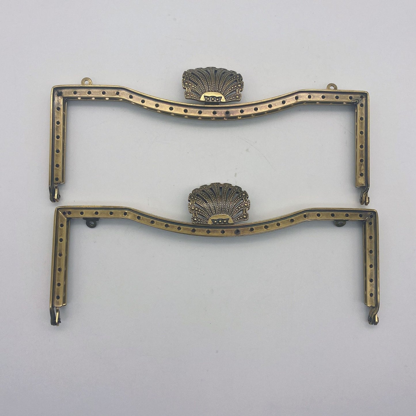 Handbag Hardware Accessories DIY Square Decorative Embossed Alloy Bags Handles Sewing Purse Frame Kiss Clasp-87