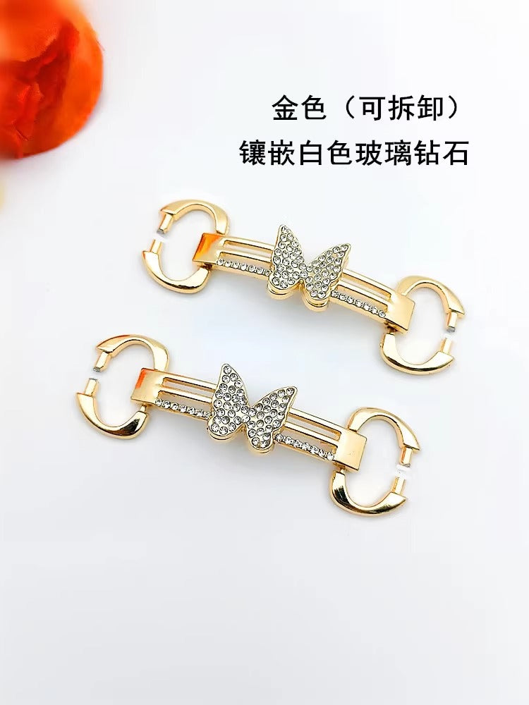 Metal Chain Decoration Shoes & Components for Slippers and Sandals Usage-33