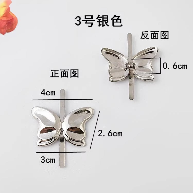 Apparel & Accessories Accessories Belts & Accessories Belt Buckles Custom Flower logo Crystal Shoes Straps Women Diamond Summer Chunky High Heels Shoes Buckle Decoration-66