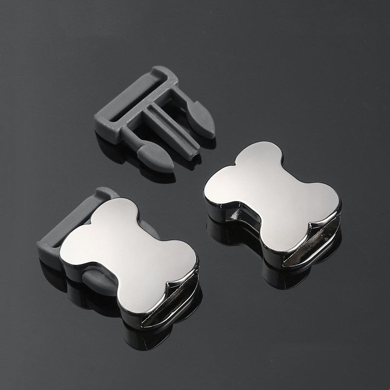 Automatic Quick Release Men Shoe Buckle Black Silver Metal Name Belt Buckles For Shoes Luggage Bags-5