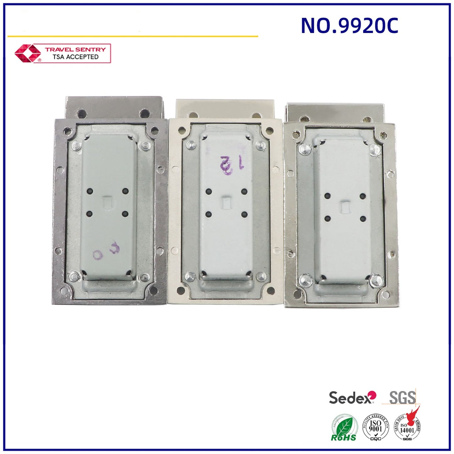 High quality Combination Lock 3 digital lock for leather handbag wholesales in china bag accessory cam lock make in china-5
