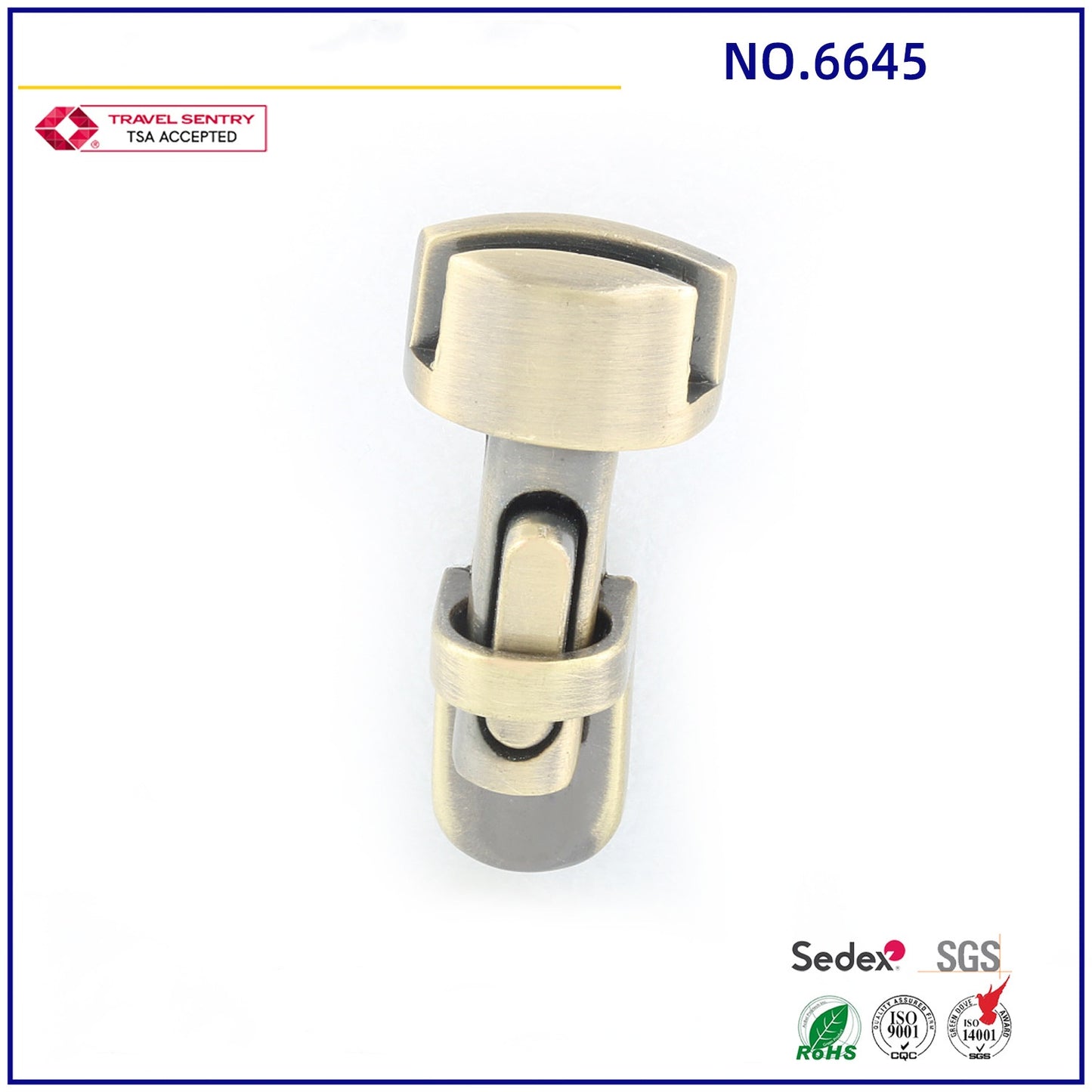 Alloy Strip Push Lock Bag Briefcase Spring Lock Snap Decorative Clasps Closure Hardware DIY leather Bag Accessories-50