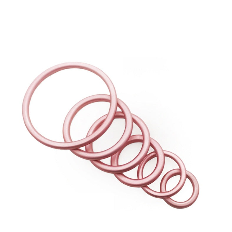 New Product Sale Factory Customized Silver Aviation Aluminum Circle Rope Buckle Aluminum Ring Straps O Ring-50