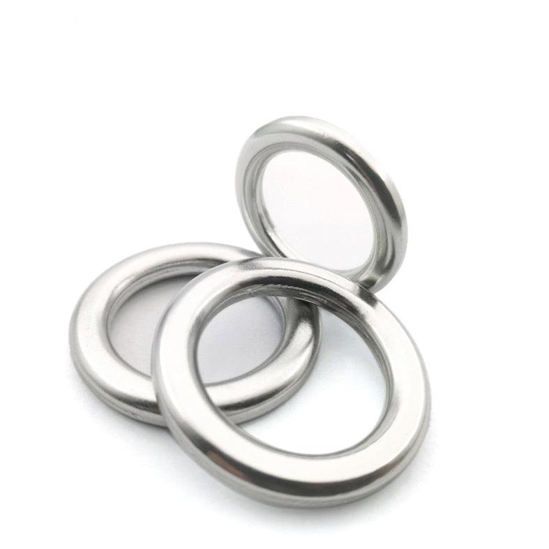 New Product Sale Factory Customized Silver Aviation Aluminum Circle Rope Buckle Aluminum Ring Straps O Ring-50