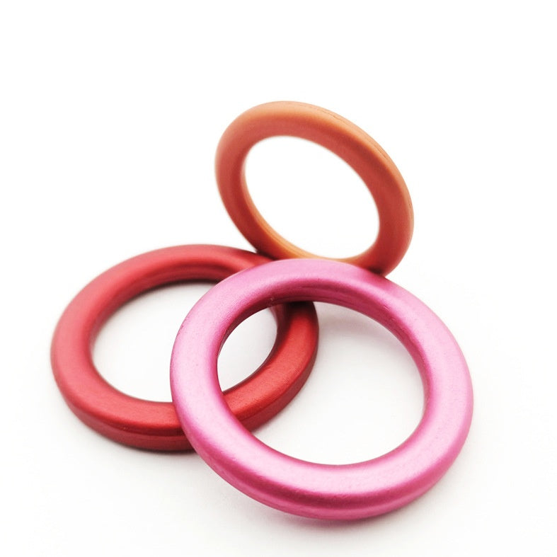 New Product Sale Factory Customized Silver Aviation Aluminum Circle Rope Buckle Aluminum Ring Straps O Ring-50
