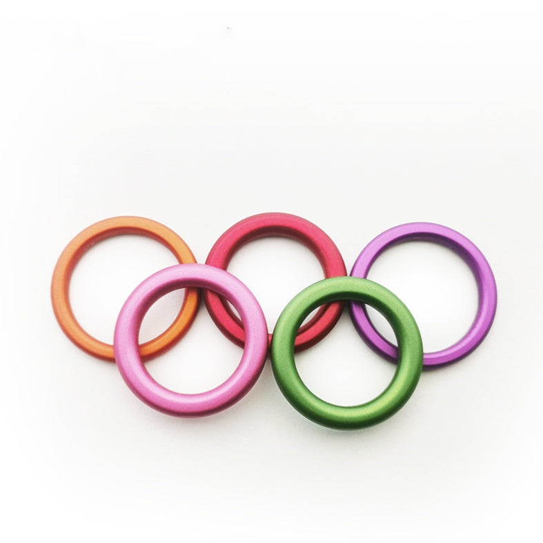 New Product Sale Factory Customized Silver Aviation Aluminum Circle Rope Buckle Aluminum Ring Straps O Ring-50