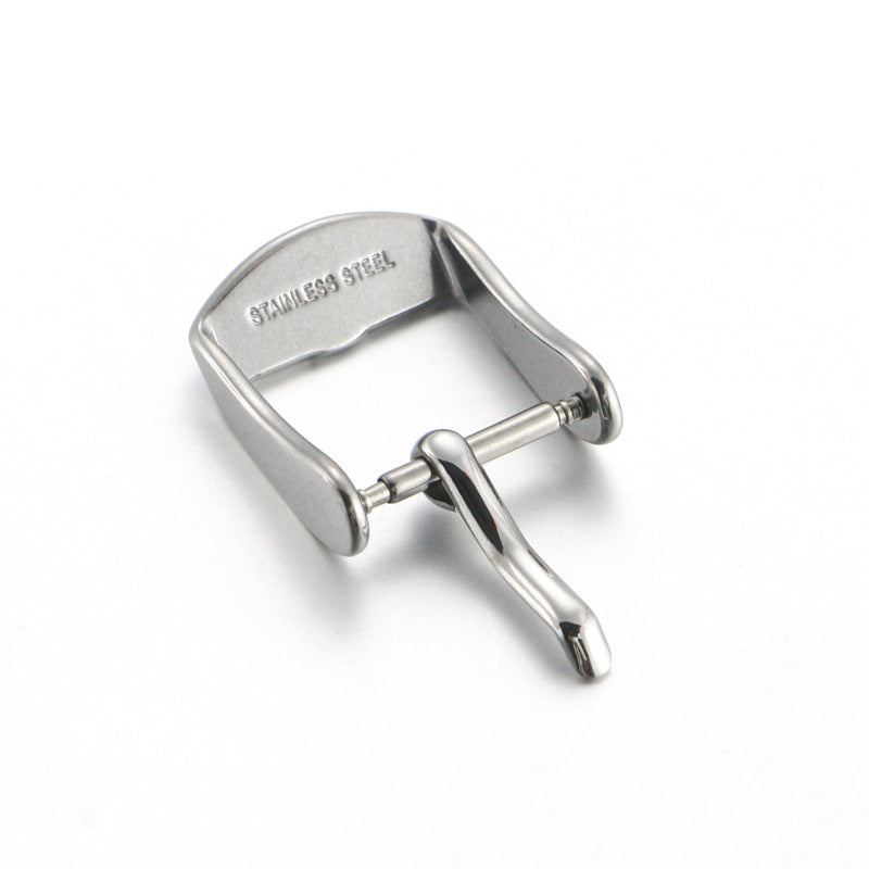High Quality Screw PVD black 20 22mm with 4mm tongue stainless steel watch band buckle-51