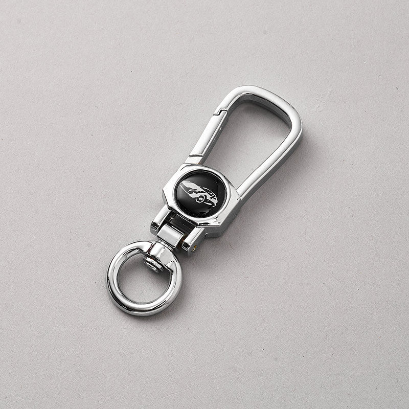 Luxury Metal Pendant Promotional Gifts Creative Metal Horseshoe Buckle Key Chain Custom Logo Car Brand Key Chain-50