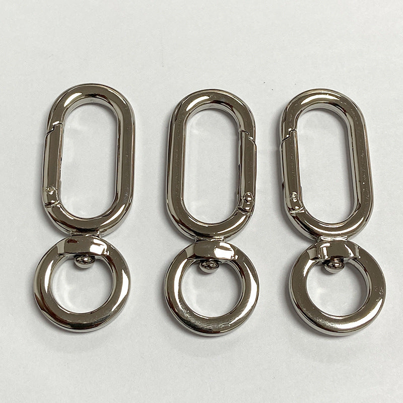 Custom Handbag Hardware Accessories O Ring Hooks For Chain Bag Strap Clasps Swivel Snap Hook round ring-51