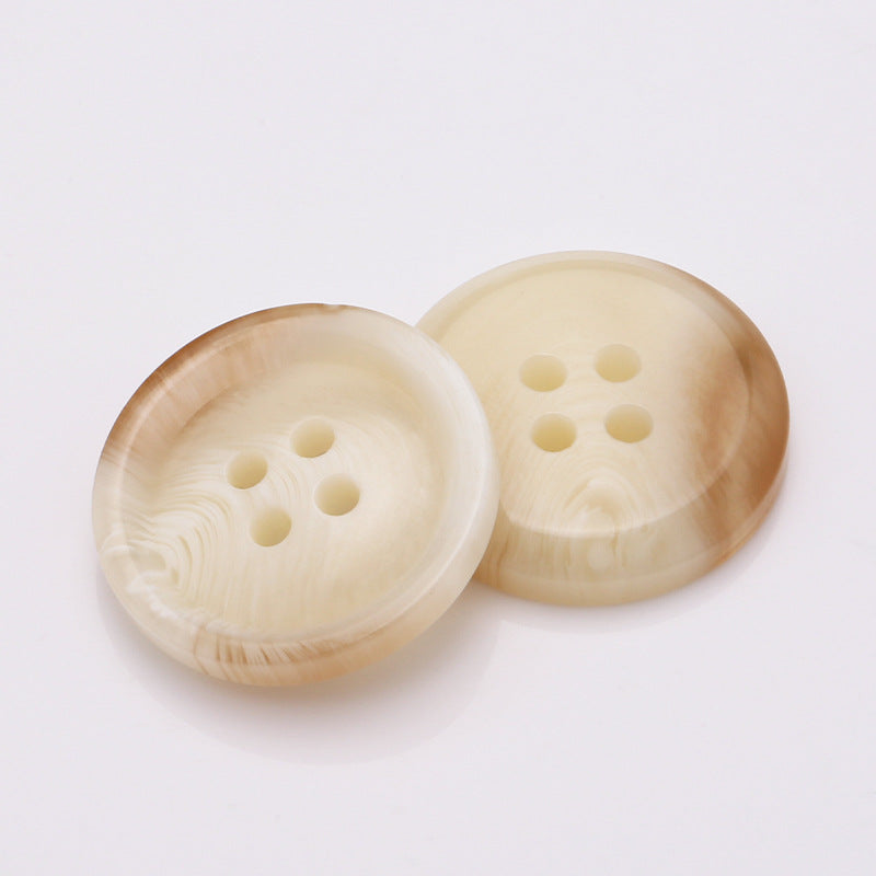Designer Logo Brand Clothing Existing Fancy Men's Buttons Engraved White Printed LOGO Brand on Side Polo Shirt Buttons-52