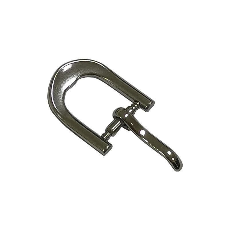 Steel Watch Clasp Shiny or Matte Solid Oil Pressure Watch Buckles custom watch buckle logo-52