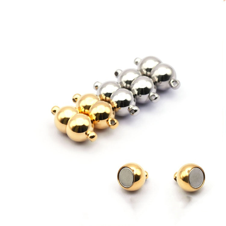 Jewelry Bracelet Stainless Steel Ball Clasp 6mm 8mm 10mm 12mm 14mm 16mm for Couples LOVE Bracelet Making-53
